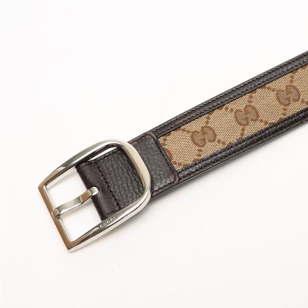 Brand new with box and dustbag Gucci unisex belt GG logo Leather Belt size 80 - Picture 9 of 9